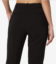 Load image into Gallery viewer, Inner Waist Leopard Print Black Trousers
