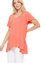 Load image into Gallery viewer, V-neck Cut Out SS Top (2 Colours)