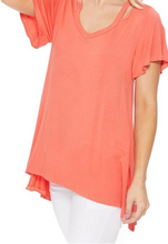 Load image into Gallery viewer, V-neck Cut Out SS Top (2 Colours)