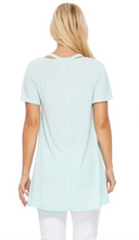 Load image into Gallery viewer, V-neck Cut Out SS Top (2 Colours)
