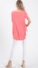 Load image into Gallery viewer, Half sleeve Hi-low Flowy Top