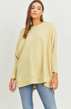 Load image into Gallery viewer, Brushed Knit Contrast Rib Open Side Top (2 Colours)
