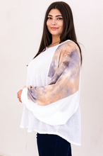 Load image into Gallery viewer, LS Reverse Stitch Contrast Top - Plus Size
