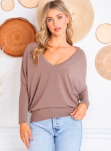 Load image into Gallery viewer, Lightweight Knit Dolman Top
