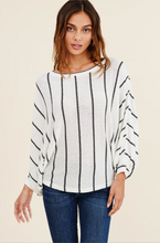 Load image into Gallery viewer, Dolman Stripe Knit Top