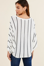 Load image into Gallery viewer, Dolman Stripe Knit Top
