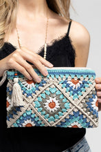 Load image into Gallery viewer, Handmade Crochet Tile Pouch