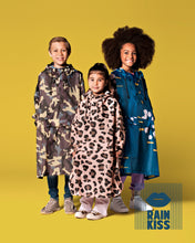 Load image into Gallery viewer, Back to Black Art Camo Poncho Kids