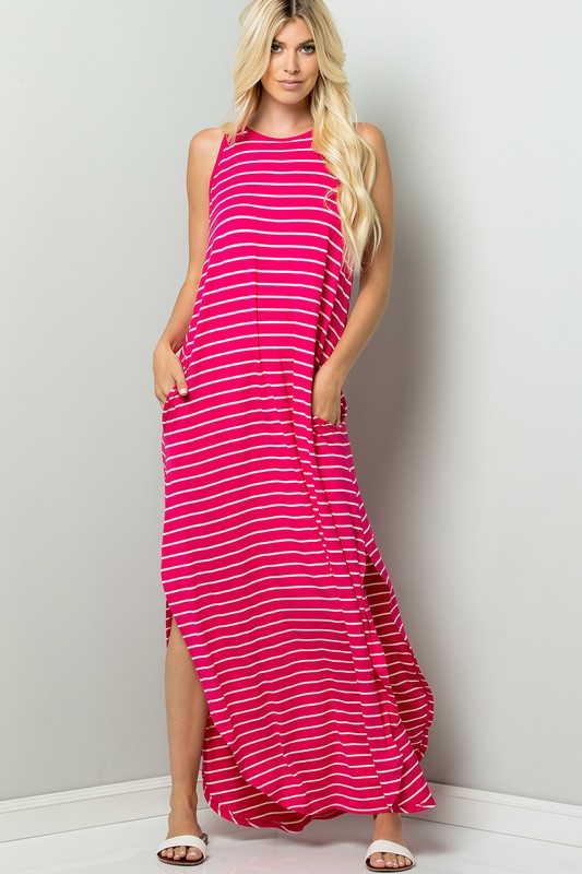 Easy Summer Stripe Maxi Dress