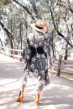 Load image into Gallery viewer, Contrast Mesh Lace Kimono (4 Colours)