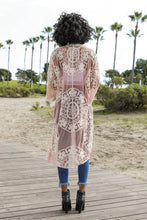 Load image into Gallery viewer, Contrast Mesh Lace Kimono (4 Colours)