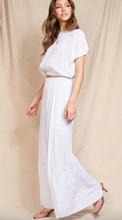 Load image into Gallery viewer, SS Top with Back Tie &amp; Maxi Skirt - SET