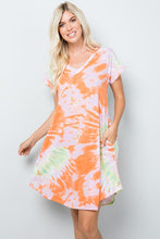 Load image into Gallery viewer, Jersey Knit Tie-dye Dress