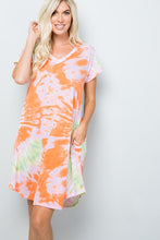 Load image into Gallery viewer, Jersey Knit Tie-dye Dress