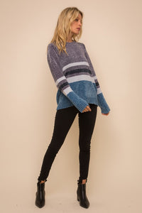Chenille Colour Block Sweater (2 Colours)