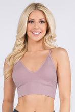 Load image into Gallery viewer, Seamless Ribbed Bralette with Adjustable Straps (7 Colours)