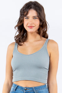 Ribbed Tank Crop Top (6 Colours)