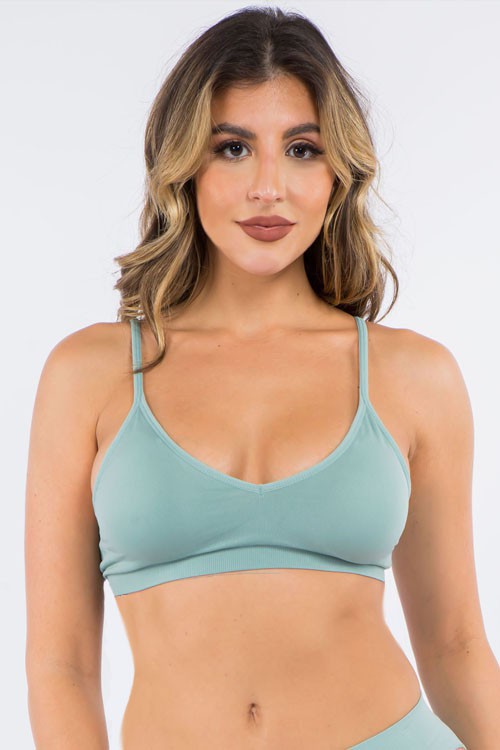 Seamless Padded Bra with Adjustable Straps (13 Colours) – FI Designs