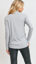 Load image into Gallery viewer, Hi Lo Surplice Brushed Knit Ribbed LS (3 Colours)