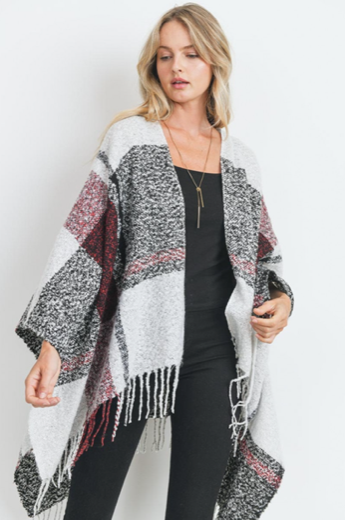 Poncho cardigan online