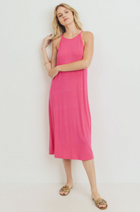 Sleeveless Knit Jersey Midi Dress (3 Colours)