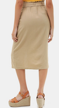 Load image into Gallery viewer, Waist Tie Buttoned Skirt