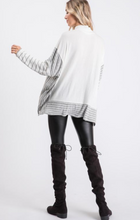 Load image into Gallery viewer, Mock Neck Brushed Hacci Poncho Sweater