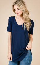 Load image into Gallery viewer, EC Modal Blend SS V Neck Top (9 Colours)