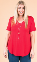 Load image into Gallery viewer, EC Modal SS V Neck - Plus Size (9 Colours)