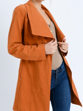 Load image into Gallery viewer, Oversize Collar Belted Trench Coat Jacket