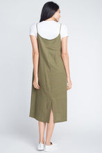 Load image into Gallery viewer, Loose Fit Linen Spaghetti Strap Dress (2 Colours)