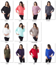 Load image into Gallery viewer, EC 3/4 Sleeve Jersey Dolman Top (6 Colours)