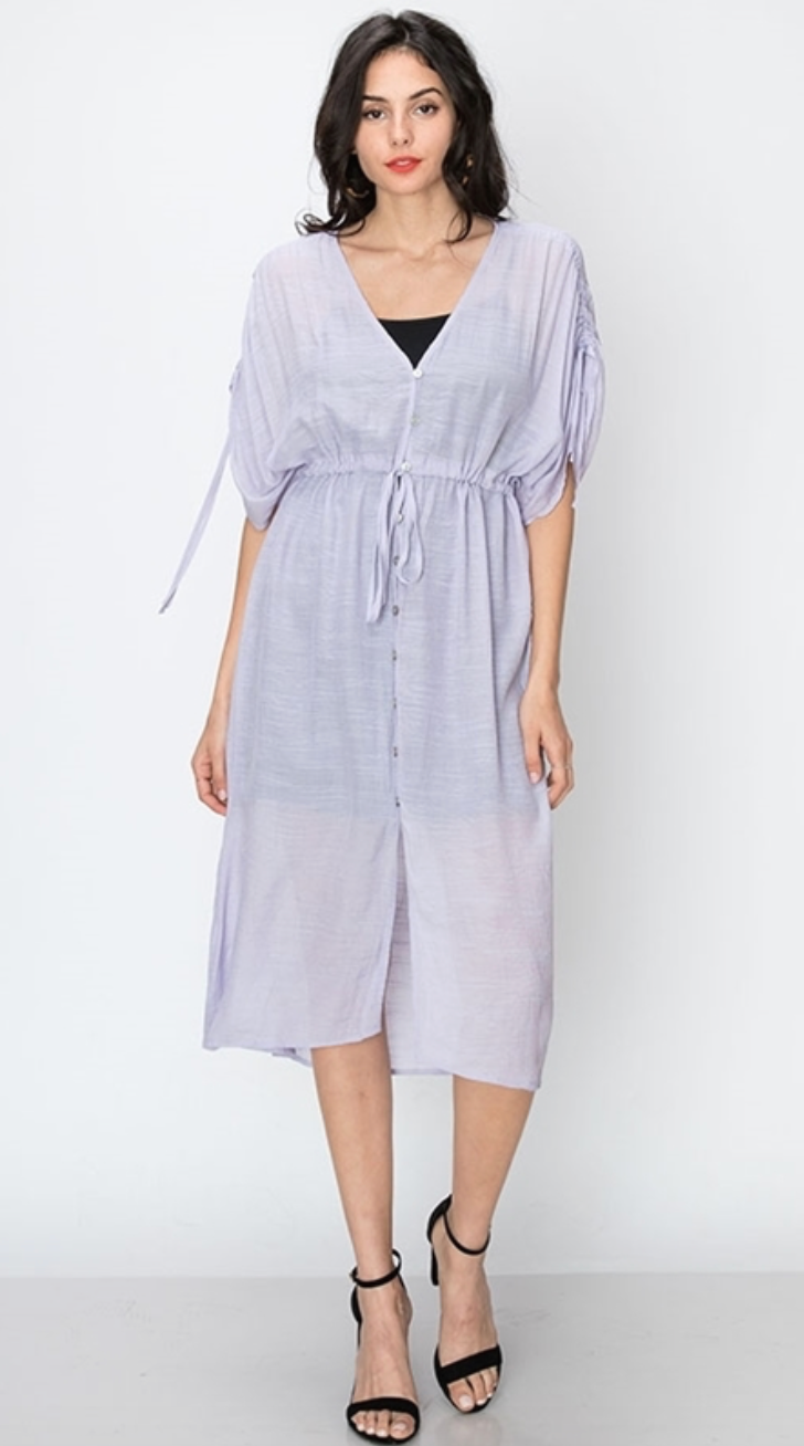 Button Down Cover Up Dress (2 Colours)