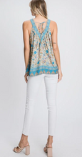 Load image into Gallery viewer, Floral Printed SL Blouse With Back Tie Detail