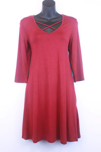 Strappy V Swing Dress (2 Colours)
