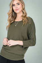 Load image into Gallery viewer, EC 3/4 Sleeve Jersey Dolman Top (6 Colours)