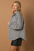 Load image into Gallery viewer, Oversized Gingham Plaid Shacket