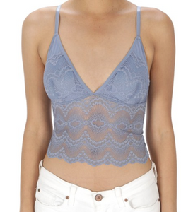 Padded Lace Bralette (White)