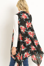 Load image into Gallery viewer, Floral Hi Low Kimono