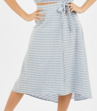 Load image into Gallery viewer, Checker Board Wrap Skirt