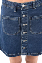 Load image into Gallery viewer, Magnolia Button Up Front Pocket Denim Skirt