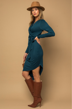 Load image into Gallery viewer, Asymmetrical Bottom Dress with Side Tie