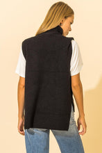 Load image into Gallery viewer, Turtle Neck High-Low Sweater Vest (3 Colours)