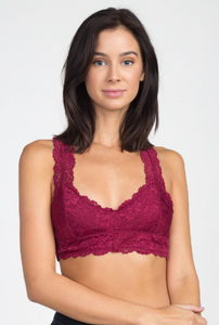 Lace Racerback Bralette - Not Padded (4 Colours)