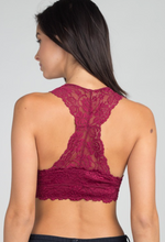 Load image into Gallery viewer, Lace Racerback Bralette - Not Padded (4 Colours)