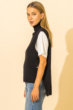 Load image into Gallery viewer, Turtle Neck High-Low Sweater Vest (3 Colours)