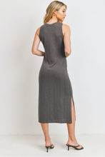 Load image into Gallery viewer, Cable Knit Sleeveless Midi Length Dress