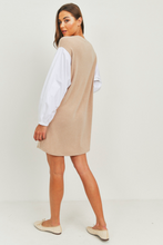 Load image into Gallery viewer, Balloon Sleeves French Terry Pocket Knit Dress (2 Colours)
