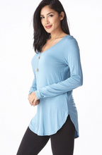 Load image into Gallery viewer, EC Modal LS V Neck Top (10 Colours)
