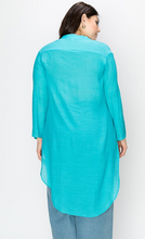 Load image into Gallery viewer, Mandarin Collar Cover Up Tunic - Plus Size